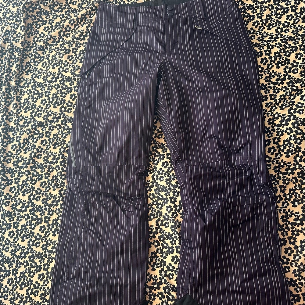 Columbia Black and Purple Women's Snow Pants